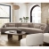 Lena 3 Piece Sectional Sofa in Fawn Faux Alpaca Fabric