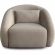 Lena Swivel Accent Chair in Fawn Faux Alpaca Fabric