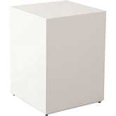 Montage Square End Table in Ivory Faux Cement Finish