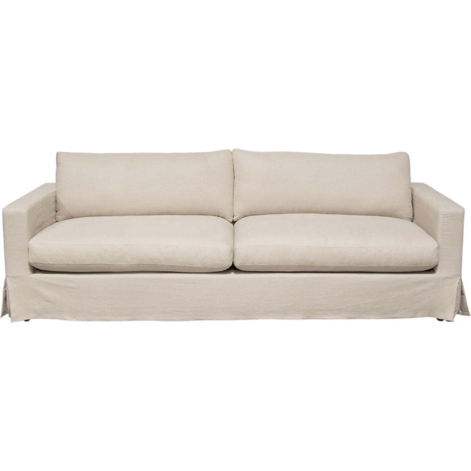 Diamond Sofa SAVANNAHSOSD Savannah Slipcover Sofa in Sand Natural Linen