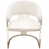 Solstice Dining Chair in Cream Velvet & Gold Metal