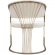 Solstice Dining Chair in Cream Velvet & Gold Metal