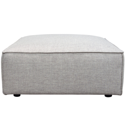 Vice Square Ottoman in Barley Fabric