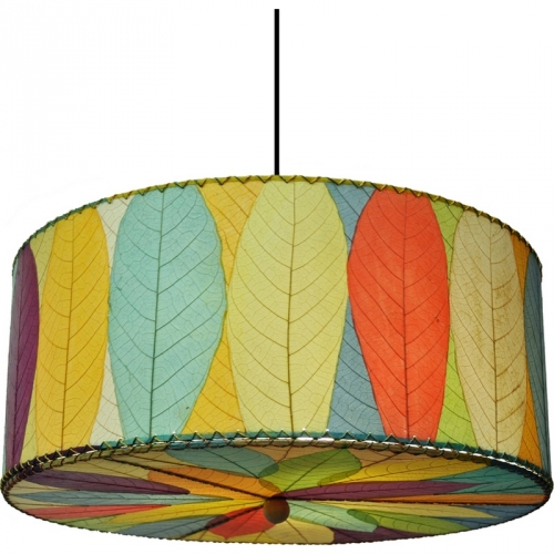 Hanging Drum Pendant Lamp in Multi