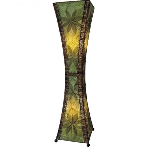 Hour Glass Large Floor Lamp in Green