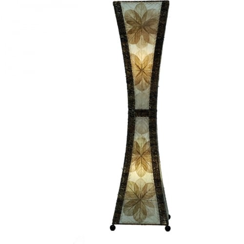 Hour Glass Large Floor Lamp in Natural