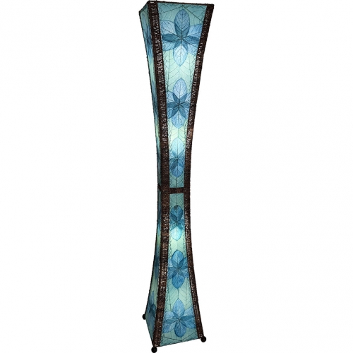 Hourglass Giant Floor Lamp in Sea Blue