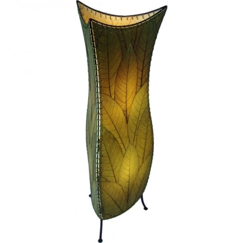 Flowerbud Shape Large Floor Lamp in Green