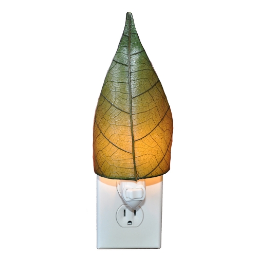 Leaf Nightlight in Single Green Cocoa Leaf