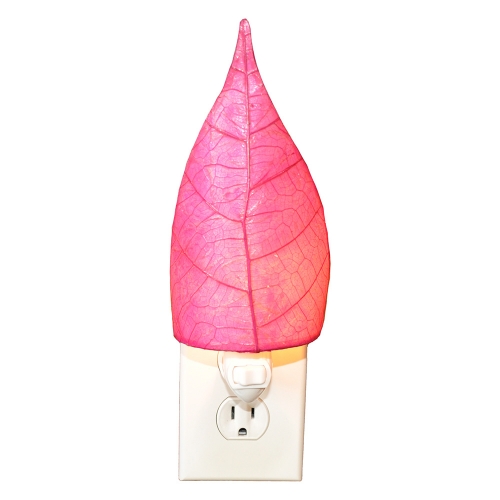 Leaf Nightlight in Single Pink Cocoa Leaf