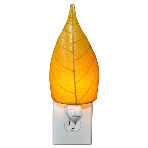 Leaf Nightlight in Single Yellow Cocoa Leaf