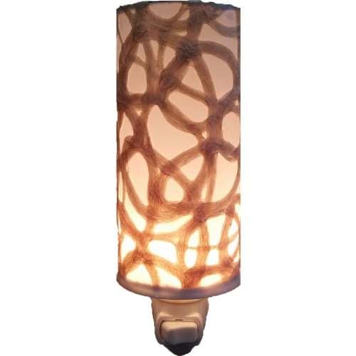 Paper Nightlight in Swirl Recycled Paper