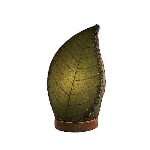 Leaflet Table Lamp in Green Cocoa Leaf