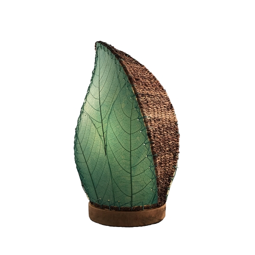 Leaflet Table Lamp in Sea Blue Cocoa Leaf