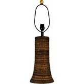 Bacbac Table Lamp Base w/ Rope on Terra Cotta