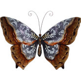 Butterfly Wall Decor in Copper with Dark Accents