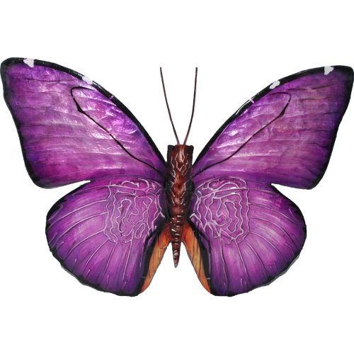 Butterfly Wall Decor in Purple Capiz Shell