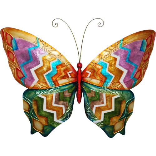 Butterfly Wall Decor in Multicolor Capiz Shell