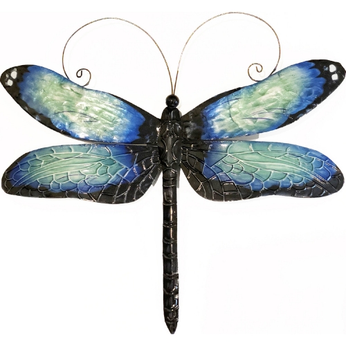 Dragonfly Wall Decor in Blue & Black