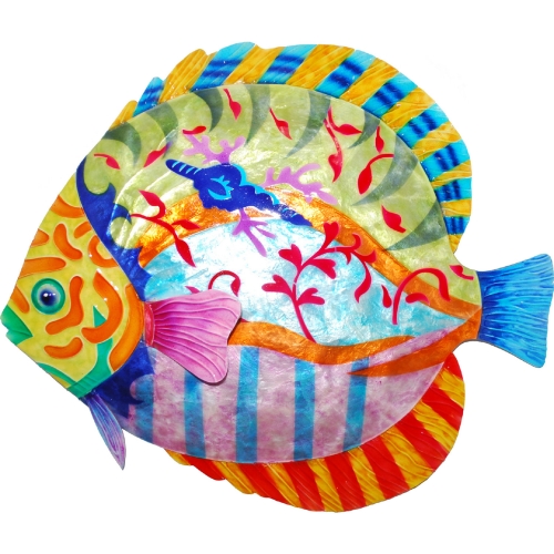 Fish Colorful 14" Wall Decor Discus