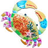 Crab Colorful 9" Wall Decor