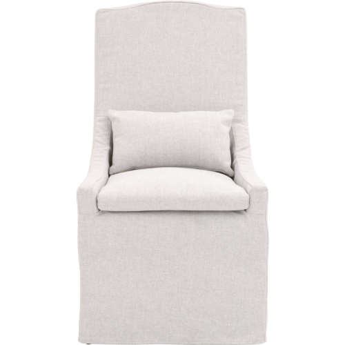 Adele Outdoor Dining Chair in Slipcover Bianca Fabric 6834.BLA