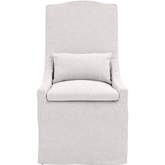 Adele Outdoor Dining Chair in Slipcover Bianca Fabric