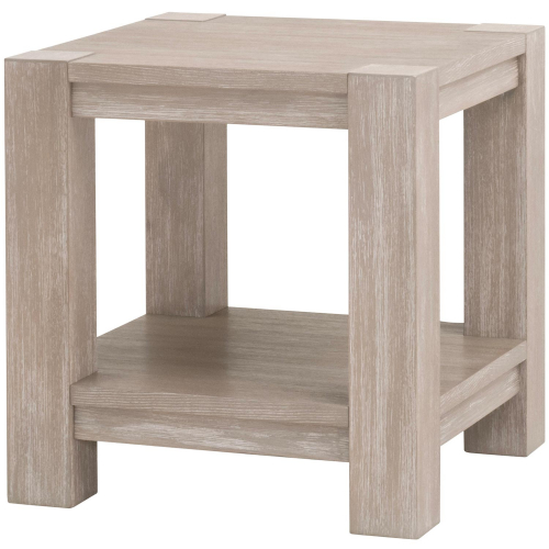 Adler End Table in Sandblasted Natural Gray Acacia