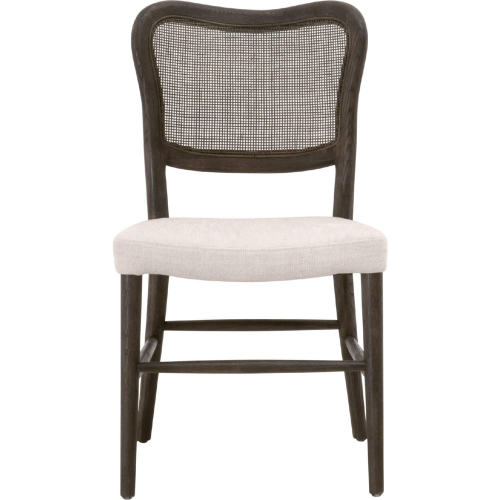 Cela Dining Chair in Bisque Neutral Fabric, Cane & Oak Finish 6661.BISQ/MBO (Set of 2)