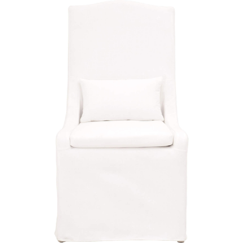 Colette Slipcover Dining Chair in Pearl Fabric (Set of 2)