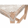 Costa Dining Bench in Taupe & White Rope on Grey Mahogany 6848.WTA/NG