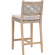 Costa Counter Stool in Gray Mahogany, Taupe & White 6849CSBK.WTA/PUM/NG
