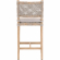 Costa Counter Stool in Gray Mahogany, Taupe & White 6849CSBK.WTA/PUM/NG