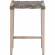 Costa Backless Counter Stool in Gray Teak & Dove Gray Rope 6849CS.DOV/GT