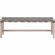 Costa Outdoor Bench in Gray Teak & Dove Gray Rope 6848.DOV/GT
