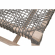 Costa Outdoor Bench in Gray Teak & Dove Gray Rope 6848.DOV/GT