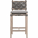 Costa Counter Stool in Gray Teak, Dove Gray Rope & Fabric 6849CSBK.DOV/DOV/GT