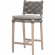 Costa Counter Stool in Gray Teak, Dove Gray Rope & Fabric 6849CSBK.DOV/DOV/GT