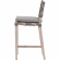 Costa Counter Stool in Gray Teak, Dove Gray Rope & Fabric 6849CSBK.DOV/DOV/GT