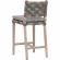 Costa Counter Stool in Gray Teak, Dove Gray Rope & Fabric 6849CSBK.DOV/DOV/GT