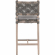 Costa Counter Stool in Gray Teak, Dove Gray Rope & Fabric 6849CSBK.DOV/DOV/GT