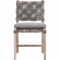 Costa Outdoor Dining Chair in Gray Teak, Gray Rope & Fabric 6849.DOV/DOV/GT (Set of 2)