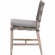 Costa Outdoor Dining Chair in Gray Teak, Gray Rope & Fabric 6849.DOV/DOV/GT (Set of 2)