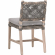 Costa Outdoor Dining Chair in Gray Teak, Gray Rope & Fabric 6849.DOV/DOV/GT (Set of 2)