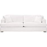 Dean 92" California Sofa in Boucle Snow White Fabric & Gray Oak 6604-3.BOU-SNO/NG