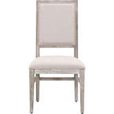 Dexter Dining Chair in Stone Line & Gray Wood (Set of 2)