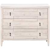 Emerie Accent Cabinet in White Wash Pine & White Quartz 8017.WW-PNE/WHTQ