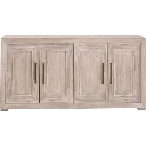 Hunter Media Sideboard in Natural Gray Acacia Wood