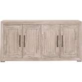 Hunter Media Sideboard in Natural Gray Acacia Wood 6035.NG