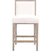 Martin Counter Stool in Pearl Fabric (Set of 2)